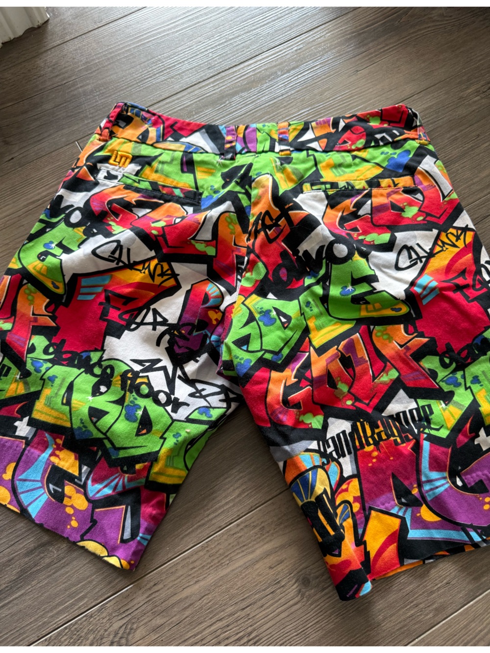 Loudmouth Graffiti Print Shorts Size 6